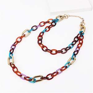 Cadena de eslabones de resina elegante para manualidades, material de alta calidad para un brillo duradero, cadena de eslabones de resina ligera, perfecta para bolsos - Product Image 1