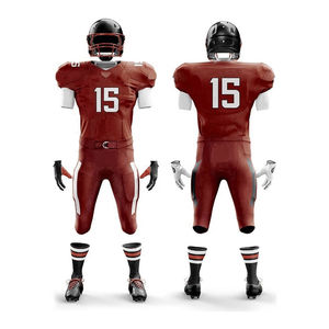 Uniforme de football américain imprimé à manches courtes, respirant, grande taille, pour clubs américains, avec tissu flexible, vente en gros - Product Image 1