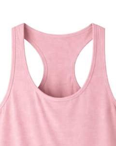 Débardeur dos nageur rose personnalisé pour femme, sans manches, col rond, extensible et doux, idéal pour l'entraînement, le fitness, la gym et l'été - Product Image 6