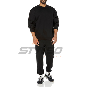 Nouveau style de sweat-shirt à col rond en éponge française à manches longues pour hommes survêtement d'hiver léger en taille XL en tissu polaire - Product Image 6