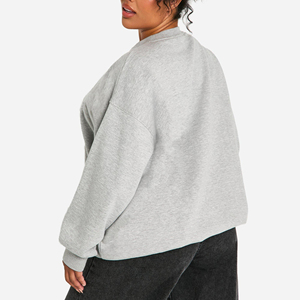 <b>Top</b> Trendy <b>Winter</b> Summer Casual Wear Women Streetwear Sweatshirts Eco-friendly Printed Solid Color Oversized Breathable - Product Image 4
