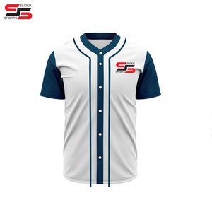 Sublimación personalizada, botones completos, camiseta de béisbol, uniforme de entrenamiento de béisbol y softbol, pantalones, Bandera de EE. UU., ropa de béisbol, camisa para hombres - Product Image 4