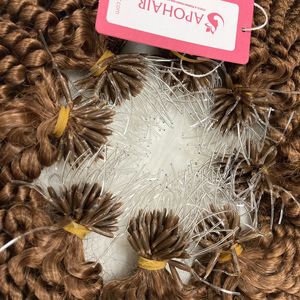 Extensiones de cabello rizado FTip Onda natural Marrón 1B Color Hecho Queratina humana Nano Puntas de plástico Venta al por mayor Punta F ondulada - Product Image 6