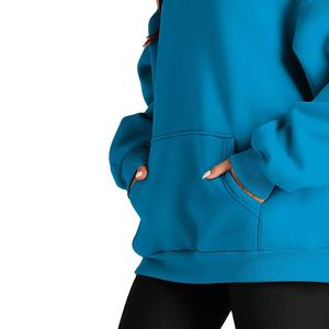 Nouvel arrivage de sweats à capuche oversize pour hommes épaule tombante poids lourd 100% coton polaire respirant brodé à manches longues hiver 2026 - Product Image 4