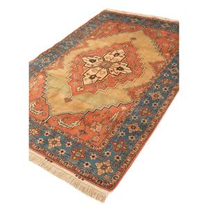 พรมขนสัตว์ถักมือ Aalam Gold Classic รุ่น Pae-5072 ลายเหรียญและสี่เหลี่ยมผืนผ้า สำหรับบ้านขนาดใหญ่-สำหรับห้องนั่งเล่นหรือห้องนอน - Product Image 2