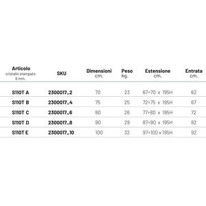 Puerta de nicho de ducha plegable ajustable de 80cm de ancho en cromo de vidrio templado de 6mm personalizable para su espacio - Product Image 4