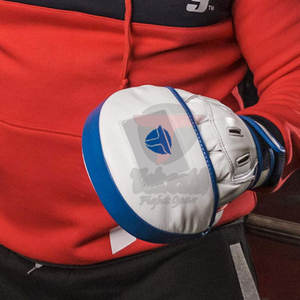 TAKESHI FIGHT GEAR 2025 Durable Lightweight Comfortable Leather <b>Focus</b> <b>Pads</b> Customizable Color Logo for Boxing MMA Kickboxing - Product Image 3