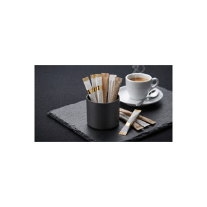 Sucrier en métal anthracite de 7 cm x 6 cm, type sur pied, vaisselle pour café et restaurant, récipient à sucre - Product Image 3