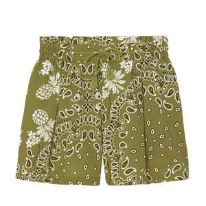 Shorts de plage à volants superposés, taille mi-haute, en dentelle de citrouille, pour femmes grandes tailles, style clubwear, 100% coton, écologique, séchage rapide - Product Image 6