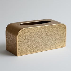 กล่องกระดาษทิชชู่อเนกประสงค์โลหะสำหรับใช้ในครัวเรือนที่เรียบง่าย ให้คุณภาพการผลิตที่ทนทาน ด้วยดีไซน์เรียบง่ายที่เข้ากับการตกแต่งทุกสไตล์ - Product Image 4