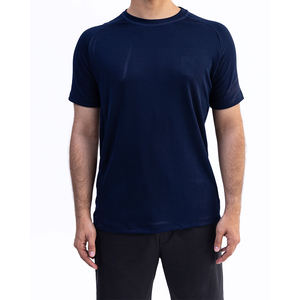 Hombres gimnasio secado rápido cuatro vías estiramiento Regular Fit camiseta ejercicio Activewear Atlético Fitness deporte manga corta Camisetas - Product Image 1