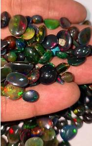 255ชิ้นโอปอลสีดำจากเอธิโอเปียธรรมชาติ8มม.-12มม. ลูกแพร์รูปไข่ทรงหลังเบี้ย335 CTS ล็อต iroc ขายอัญมณีคุณภาพสูงเรา $302สำหรับทุกคน - Product Image 3