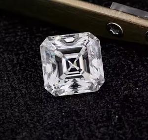 Diamante suelto de corte Ascher incoloro para hacer joyas E/VVS2 pureza Ascher corte diamante Real 3,5 MM a 5 MM diamante cuadrado - Product Image 3