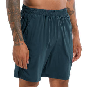 Logotipo personalizado poliéster gimnasio malla de secado rápido deportes atléticos correr deporte Fitness playa transpirable Jogging pantalones cortos sueltos para hombres - Product Image 1