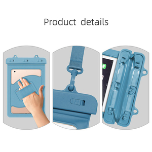 Custom LOGO esterno <span class=keywords><strong>universale</strong></span> IPX8 plastica asciutta di alta qualità trasparente PVC <span class=keywords><strong>Tablet</strong></span> <span class=keywords><strong>custodia</strong></span> con cinturino impermeabile - Product Image 4