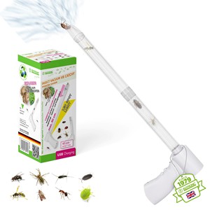 Lámpara LED Aspiradora de Insectos Recargable por USB, Ecológica y SIN DAÑOS, para Eliminar Mosquitos, Moscas, Abejas, Hormigas y Cucarachas (Uso Interior/Exterior) - Product Image 1