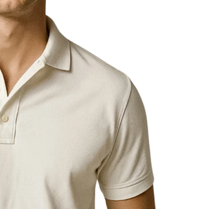 Camisa Polo Beige para Hombre, Cómoda, Informal, de Algodón, Elegante, de Manga Corta, Moderna, Versátil - Product Image 6