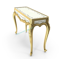 Table console dorée de luxe pour entrée Table console premium