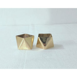 Rond de serviette en laiton de haute qualité porte-serviettes en métal de luxe avec finition mate miroir pour une utilisation de table pour les fêtes restaurants de noël - Product Image 5