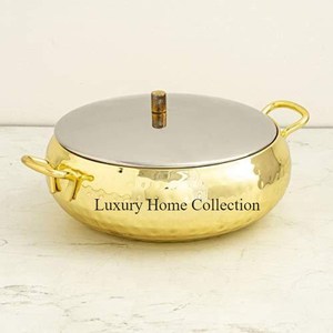 Adorable Eye Catching Design Metal Food Warmer and Food Serving Dish Silver Color Stainless Steel Decorative Handmade Supplies - Product Image 2