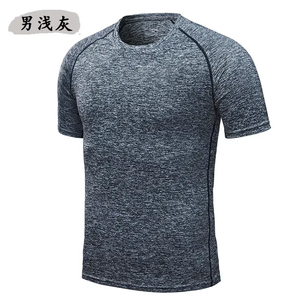 Venta al por mayor de ropa deportiva de talla grande de manga corta de secado rápido con logotipo personalizado para hombre, camiseta de gimnasio de Yoga de ajuste seco para mujer, camiseta para hombre - Product Image 6