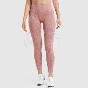 Leggings de Yoga para Mujer de Alta Calidad, Cintura Media Elástica, Impresión de Logotipo Personalizado, Pantalones Deportivos Transpirables, Moda de Gimnasio y Yoga - Product Image 2