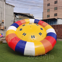 Bateau aquatique gonflable de 3 mètres avec trampoline à bungee, jeux aquatiques de saut pour enfants et adultes