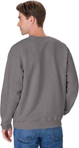 Nouvelle collection hommes grande taille sweat à manches longues cou épaule pente couleur unie 100% imperméable coton confortable - Product Image 2