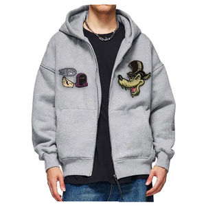 Offre Spéciale Logo personnalisé chenille patchs sweats à capuche pour hommes meilleur style de sweats à capuche au Pakistan pour vêtements sweats à capuche pour hommes - Product Image 4