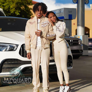 Chándal unisex con logotipo personalizado, ropa deportiva para correr de invierno con Diseño propio para hombres y mujeres con un conjunto de trajes para correr con logotipo - Product Image 3