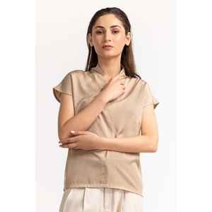 Top de Punto Beige de Cuello Alto para Mujer WM-CS-SS24-021 - Product Image 6
