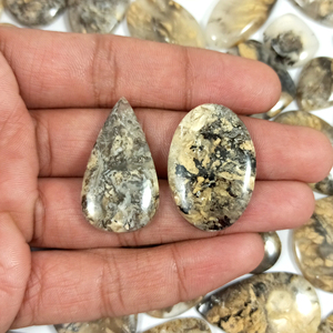 หินเดนดรีทเสือธรรมชาติ,หินอัญมณีแบบหลวมสำหรับทำเครื่องประดับหินโมราหินเดนดริดจำนวนมาก - Product Image 1