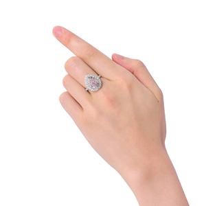 Poire exquise Double Halo bague de fiançailles ensemble Moissanite or bijoux de mariée 18K mariage OEM ODM usine fournisseur - Product Image 4