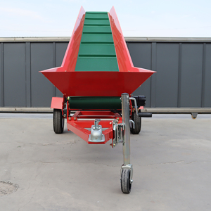 Transportador de correa movible ATV con <span class=keywords><strong>rueda</strong></span> <span class=keywords><strong>Jockey</strong></span> para leña 3m de altura 6.5hp arrancador de retroceso Transportador de correa de leña - Product Image 1