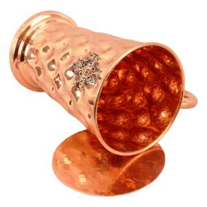 Taza Moscow Mule de Cobre Puro de 450 ml con Taza Grande de Diamantes y Posavasos para Fiestas - Product Image 3