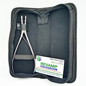 Extensiones de cabello de micro anillo de 7 pulgadas de queratina alta con alicates de acero inoxidable de dos agujeros de calidad, gran oferta, herramientas de extensión de cabello - Product Image 1