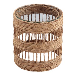 Table d'appoint avec jacinthe d'eau tissée Made in Vietnam Matériaux écologiques Meubles de maison Décoration intérieure Vente en gros - Product Image 1