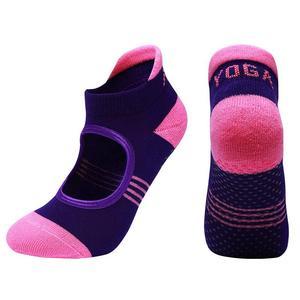 Open Top Grip <b>Socks</b> Custom Embroidered Logo Anti-Slip Breathable Cotton Low Cut Design for Yoga Pilates Gym-Made Vietnam Factory - Product Image 5
