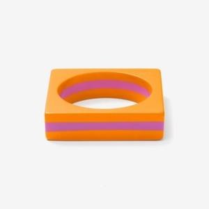 Anillo de Servilleta Moderno de Madera y Resina Azul, Perfecto para Decoración de Mesa, Recepciones, Comidas Festivas y Cenas Informales, de la India - Product Image 3