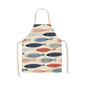 Gran oferta, delantal de cocina personalizado, babero de cocina de algodón con impresión Digital con etiqueta privada, clasificación sin mangas - Product Image 5