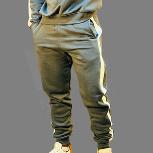 Ropa de invierno de algodón 100% de alta calidad para hombre, pantalones con capucha de dos piezas de manga larga, ropa de calle, conjuntos de chándal, chándal de talla grande - Product Image 6