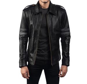 Veste en cuir pour hommes imperméable et lisse personnalisée en gros Veste pour hommes - Product Image 5