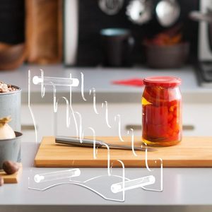 OEM tùy chỉnh lucite 8 tầng perspex dao hiển thị giá rõ ràng Acrylic thanh kiếm hiển thị đứng - Product Image 4