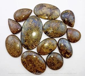 Cabochon naturel flashy Quartz Bronzite Fait à la main Dos plat Cristal semi-précieux Pierre précieuse pour la guérison et la fabrication de bijoux - Product Image 4