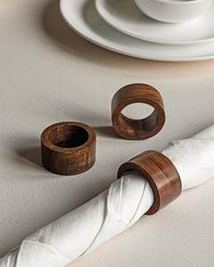 Walnut Finishing <b>Tissue</b> <b>Paper</b> Holder Napkin Ring For Wedding Or <b>Christmas</b> Party Usage Napkin Ring Holder Restaurant Hotel - Product Image 3
