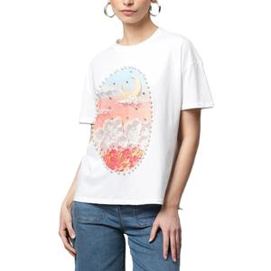 เสื้อยืดผู้หญิงคุณภาพสูงสำหรับฤดูร้อน แขนสั้น ไซส์ใหญ่ ผ้าเจอร์ซีย์ ระบายอากาศได้ดี สีพื้น ย้อมสีเรียบ 100% ผ้าฝ้าย แห้งเร็ว - Product Image 1