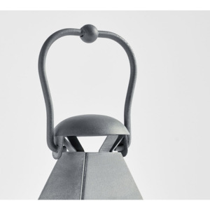 Farol de Piso Decorativo para Hogar y Patio, de Madera y Metal, Diseño de Lujo - Product Image 5