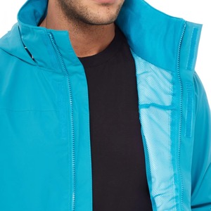 Offre Spéciale imperméable randonnée veste de pluie à capuche pour hommes Logo personnalisé coupe-vent pleine fermeture éclair haute qualité veste de pluie pour hommes - Product Image 3