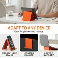 Soporte Plegable Minimalista de Silicona Suave para Teléfono Celular, Soporte Portátil Creativo y Flexible para Escritorio, Universal para Laptop, Móvil y Automóvil