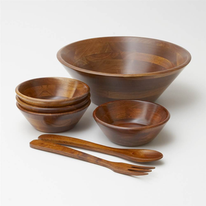 Bol en bois pour cuisine et table, produits très demandés, prix de gros, bois d'acacia respectueux de l'environnement, bols de cuisine, vaisselle - Product Image 4